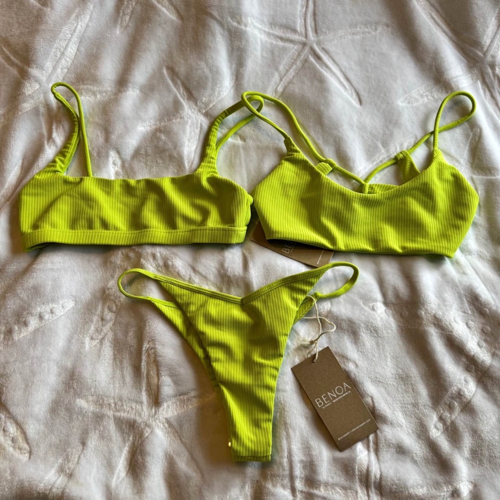 Benoa Swim Vibrant Neon Bikini Set